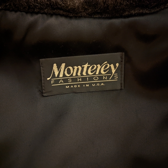 MONTEREY Faux Fur Coat Stroller Length in Plush Black Size Small - Picture 5 of 15